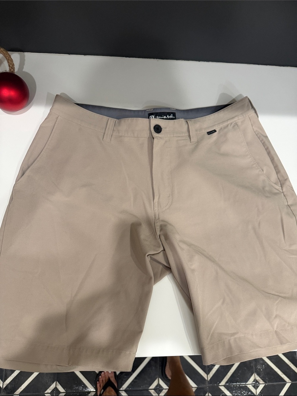 Travis Mathew’s Men's Tan golf Shorts - Classic Casual